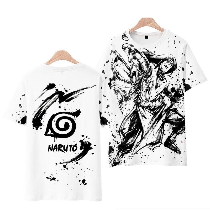 New 2024 cross-border independent station hot sale Japanese man Naruto short sleeve men's and women's clothing 3d printed T-shirt - Image 4