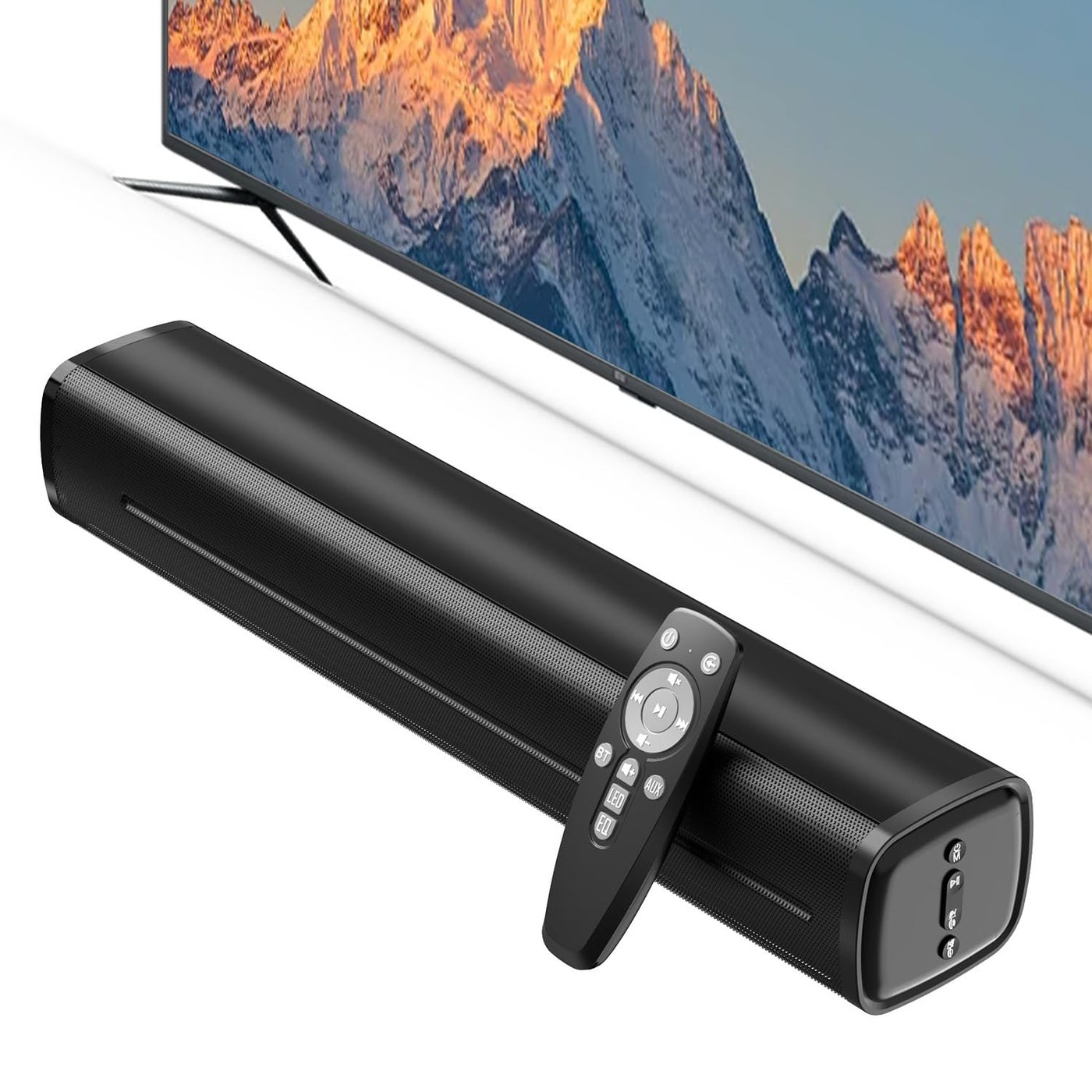 Jierben Sound Bar for Smart TV, Sound Bar, Bluetooth Soundbar for TV, 50W Surround Sound Speakers, with Optical/AUX/USB, for Surround Sound System for TV/PC/Gaming/Projectors