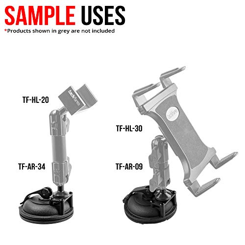 Tackform Heavy Duty Suction Cup Mount with 20mm Ball | Aluminum and ABS Plastic | Large 3.5" Suction Cup - Image 4