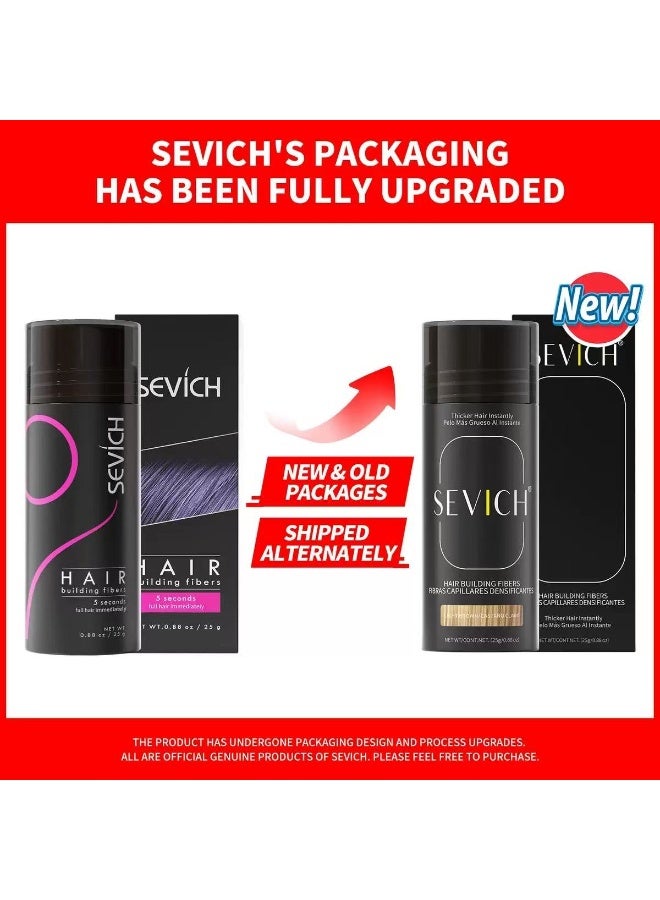 Sevich Hair Building Fibers Instant Remedy for Hair Loss Hair Fiber Powder For Thinning Hair & Bald Spots Hair Concealer Powder For Women & Men 25g (Black) - Image 2