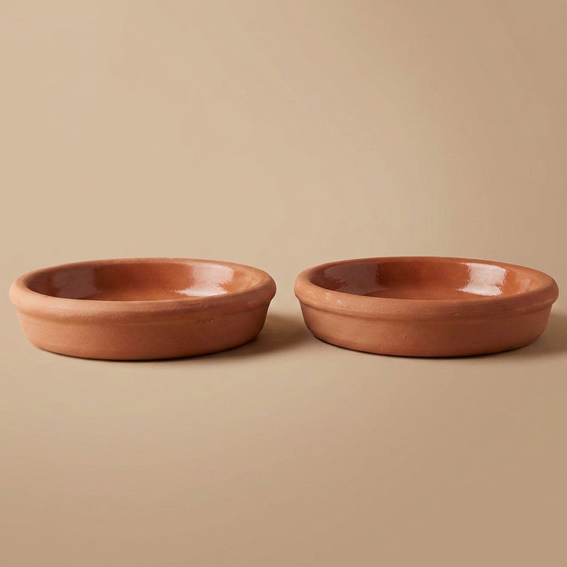 السيف غاليري طقم صينية فخار السيف غاليري، قطعتين - بني - Image 1
