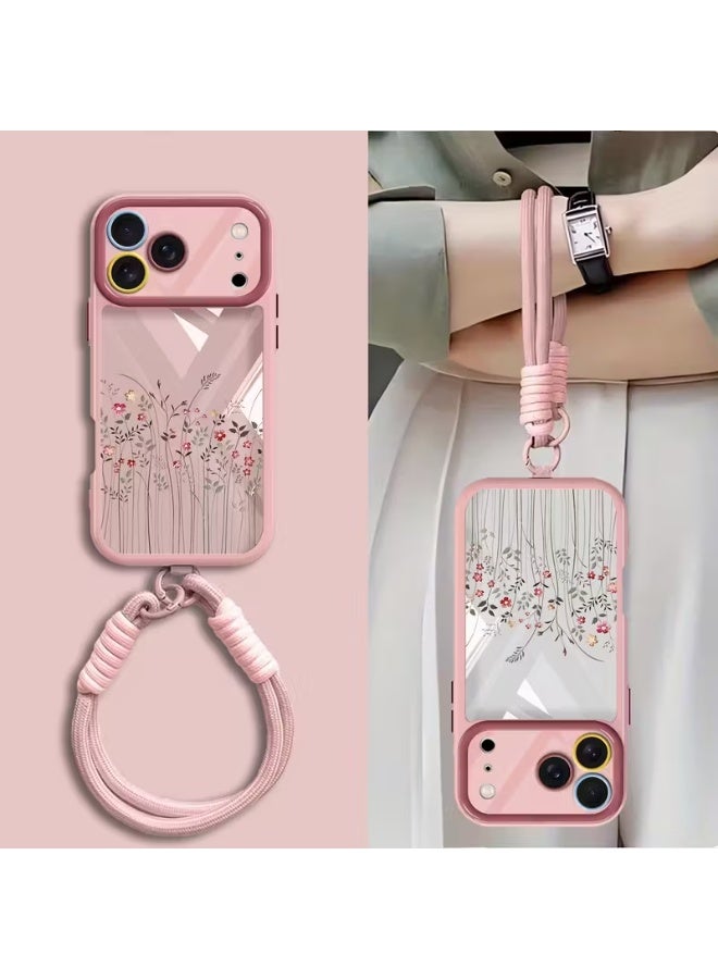 تيمو جراب هاتف متوافق مع هاتف  iphone 17 Pro Max، ويأتي مع حزام معصم مجاني، ويتميز بلون وردي انيق ، ويتميز بتصميم جذاب، ويقدم حماية للعدسة، وهو جراب أصلي بفتحات دقيقة، ويقدم وضوحًا عالي الدقة، وهو أحدث الموديلات،