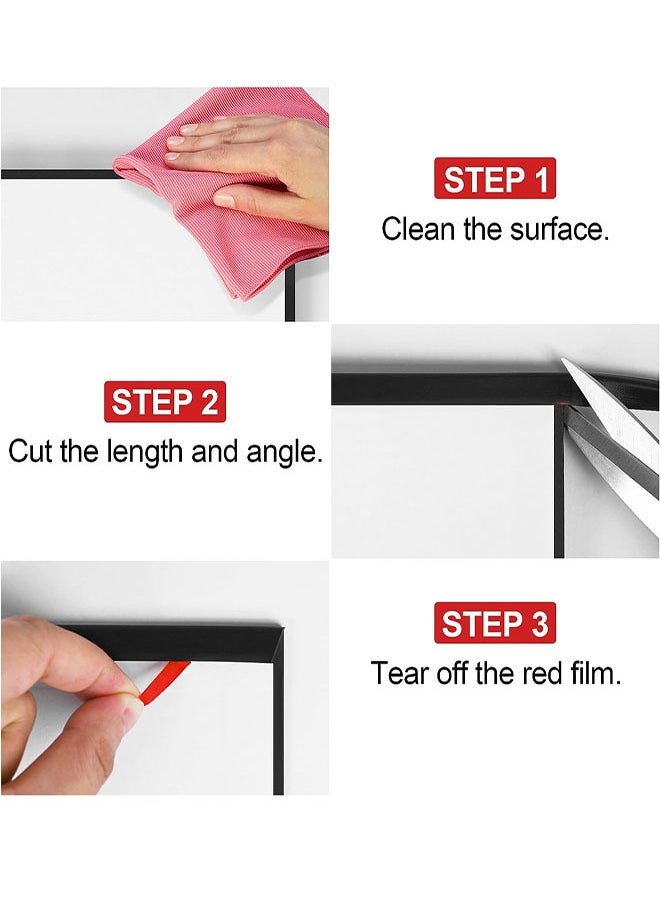 Generic Rubber Edge Trim U Channel, Self Adhesive Sheet Metal Edge Guard Protector, Seal Strip for Car Doors, Steel Plates, Glass, Hatches, Table Corners, Fit 1/16"(1.6mm), 20Ft Length, Black  - Image 3