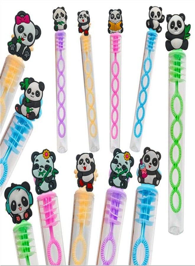HOZKEAP 24 Packs Bulk Mini Pandas Shape Bubble Wands, for Kids Boys and Girls Bubble Toys, Holiday Party Favors School Classroom Student Party Supply Gifts - Image 1