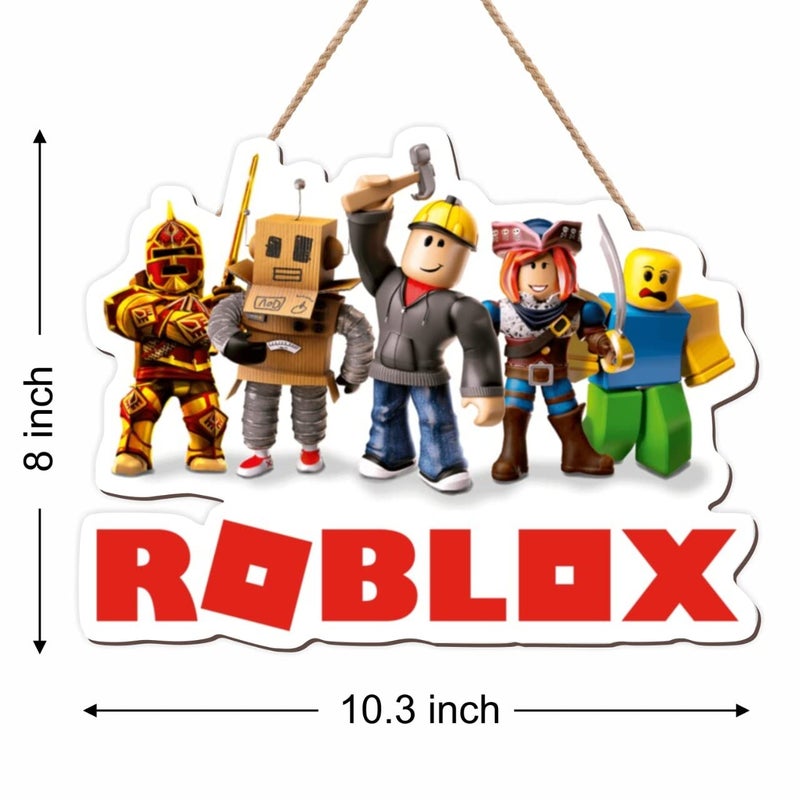 Paper Plane Design تصميم طائرة ورقية لافتة معلقة على الباب ديكور خشبي للجدار (ROBLOX A) - Image 4