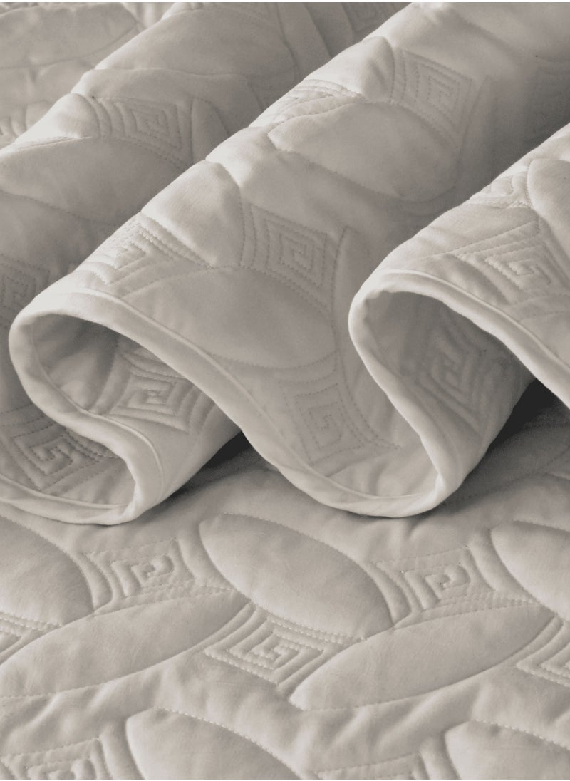 Master Home Textile - 4Piece Microfiber Bedspread Set Fits 200 x 200 cm Double Size Bed King Size Compressed Comforter Set Elmira Series - Image 1