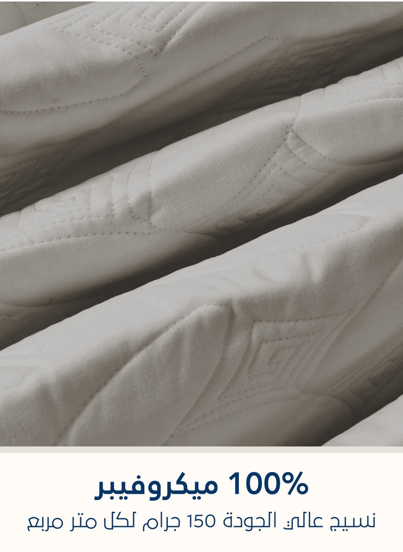 Master Home Textile - 4Piece Microfiber Bedspread Set Fits 200 x 200 cm Double Size Bed King Size Compressed Comforter Set Elmira Series - Image 1