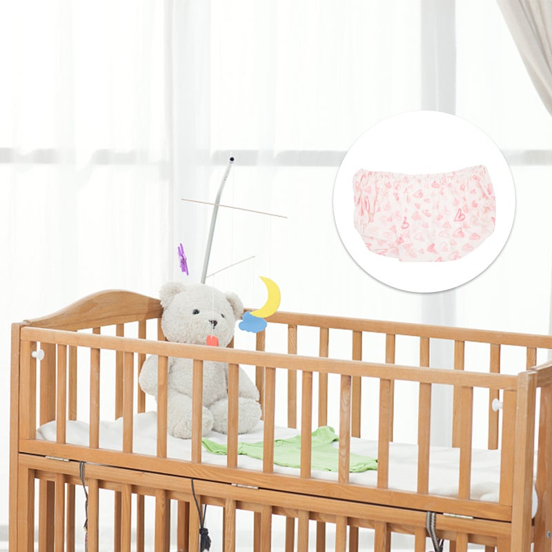 Heart Printed Girls Sheet Baby Mattress Sheets Breathable Nursery Sheet - Image 1