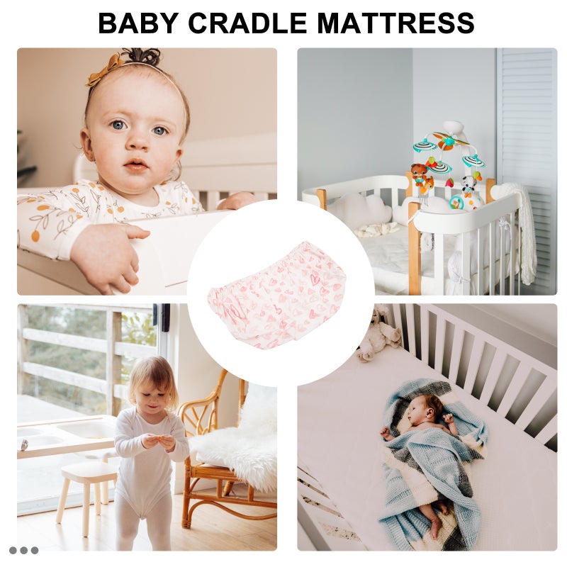Heart Printed Girls Sheet Baby Mattress Sheets Breathable Nursery Sheet - Image 3