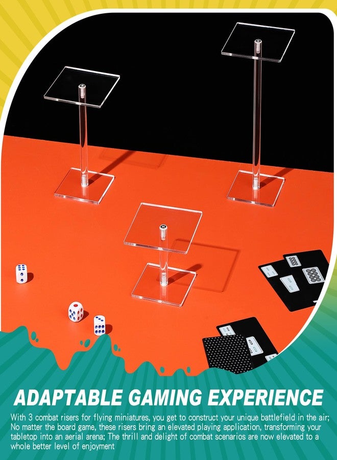 Burbell رافعات قتالية من Burbell مكونة من 3 قطع للمنمنمات الطائرة، رافعة قتالية للمنمنمات الطائرة، رافعات طيران بارتفاعات مختلفة لألعاب الطاولة وألعاب الطاولة، ساعات، مجوهرات، أحواض صغيرة، عرض شخصيات - Image 5