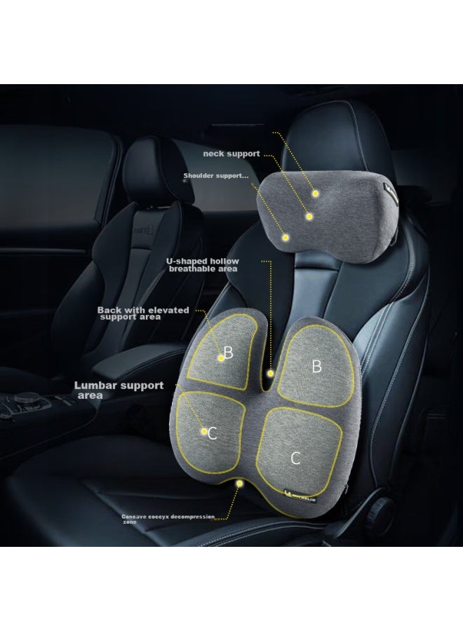 Michelin Car Headrest, Lumbar Support, Neck Pillow, Cushion, Memory Foam, Office And Car Backrest, Automotive Accessories, Headrest - Image 2