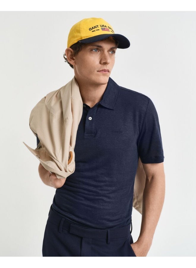 Gant Linen Ss Polo - Image 1