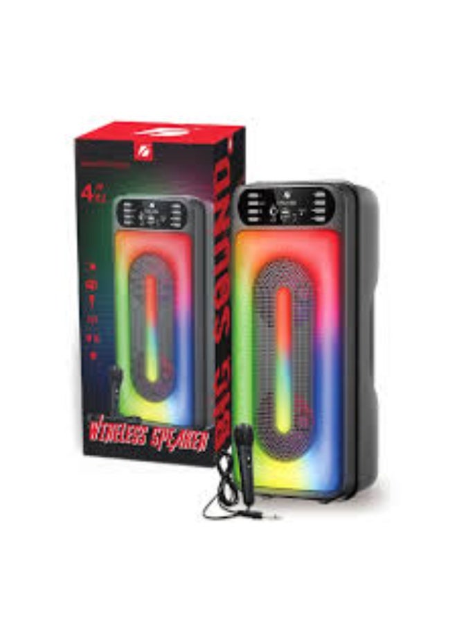 Brodu KTS-1555 Portable Rechargeable Speaker Wireless Bluetooth With FREE MICROPHONE - Image 2