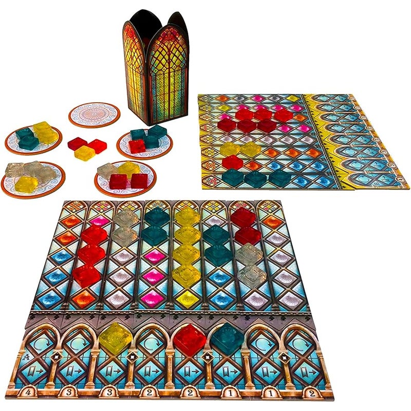 Azul Next Move Games Stained Glass of Sintra Board Game EXPANSION - Craft Colorful Window Panes. Tile-Placement Strategy Game for Kids and Adults, Ages 8+, 2-4 Players, 30-45 Minute Playtime, Made by - Image 4