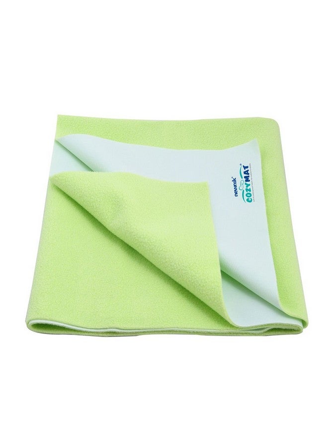 Newnik Baby Mat Waterproof Dry Sheet/Reusable Absorbent Sheets/Underpads (Size: 200Cm X 260Cm) Lemon Green, Double Bed - Image 1