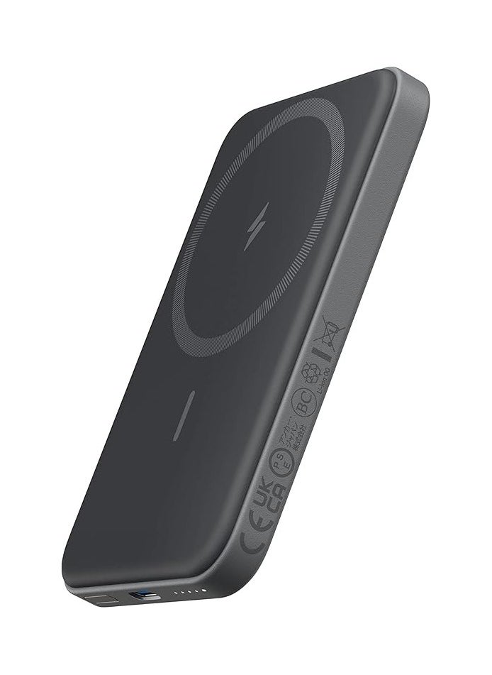 Generic - 621 magnetic battery (maggo), 5000mah magnetic wireless portable charger with usb-c cable, only compatible with iphone 14/14 pro/14 pro max, 13/12 series, black - Image 1