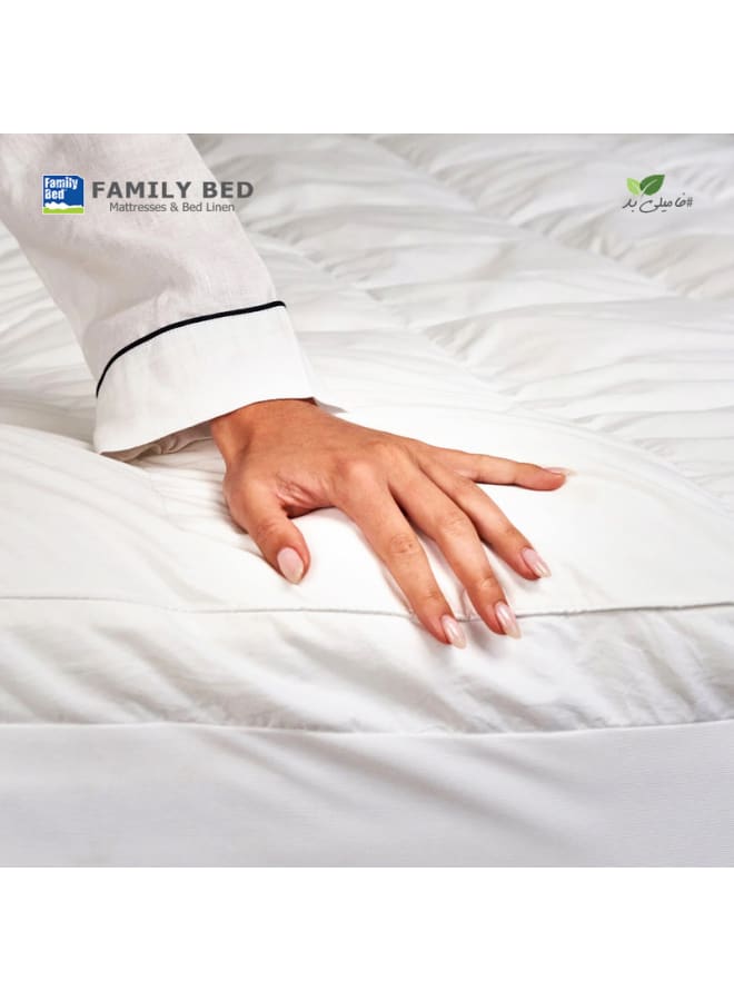 Mattress Topper Feather Size 160 × 195 × 8 cm From Family Bed