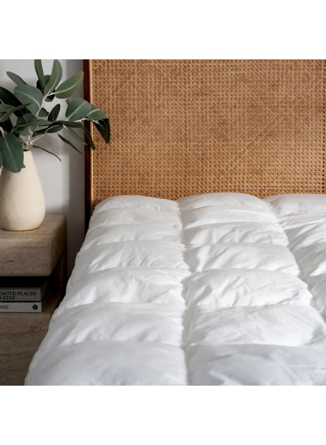 Mattress Topper Feather Size 160 × 195 × 8 cm From Family Bed