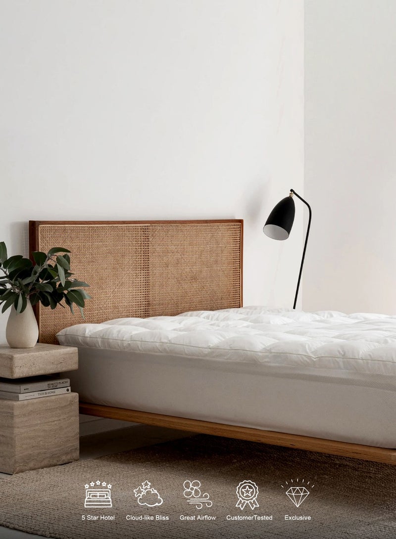 Family Bed Mattress Topper Feather Size 160 × 195 × 8 cm From Family Bed - Image 2