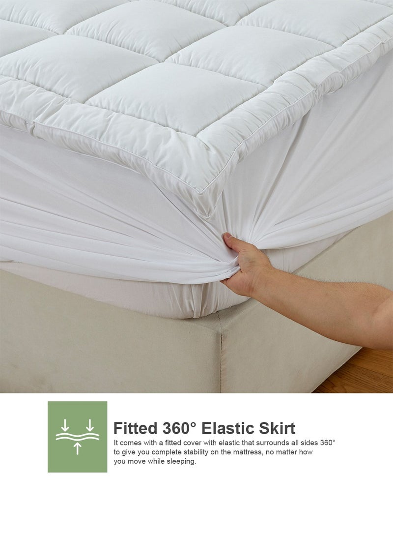Family Bed Mattress Topper Feather Size 160 × 195 × 8 cm From Family Bed - Image 5