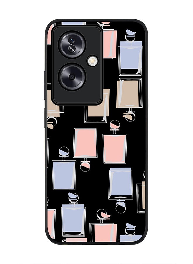 Stylizedd Rugged Black Edge Case for Oppo A79 5G, Slim fit Soft Case Flexible Rubber Edges Anti Drop TPU Gel Thin Cover - Fragrant Perfume - Image 1