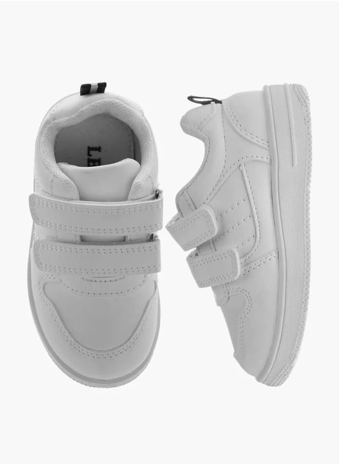 ال بي ال من شو اكسبرس Girls Stitch Detail Sneakers with Hook and Loop Closure