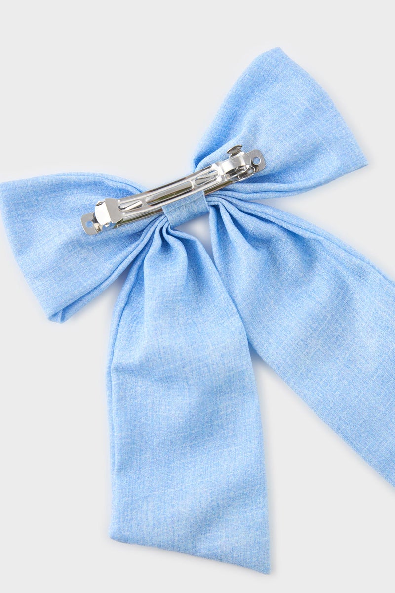 DeFacto Blue Girl Girl Ribbon Hair Clips Casual - Image 3