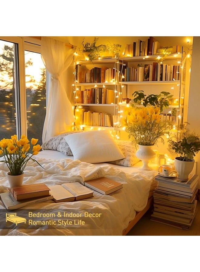 ZESTU 500 LED Waterproof 50M Fairy String Lights – Battery Operated Warm White Twinkle Fairy Diwali lights for Indoor & Outdoor Decorative Lighting, Garden, Bedroom, Patio, Wedding, Party, Christmas & Festival Decor - Image 3