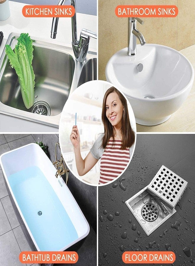 SHOPYSTAR Drain Cleaner Sticks for Kitchen Sink, Bathroom, Bathtub, Washbasin - Prevents Clogs & Blockages, Odour Remover - Blue, 12 Sticks (Pack Of 1) - Image 5