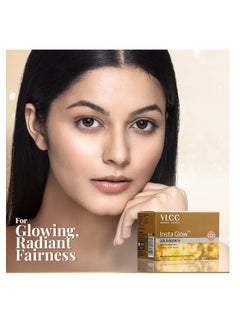 VLCC VLCC Gold Facial Kit, Bright & Glowing Skin - 60g | Pamper your Skin for a Luminous Glow | Parlour Glow with 24K Gold Bhasma, Rose Extracts, Turmeric & Aloe Vera.  - Image 5