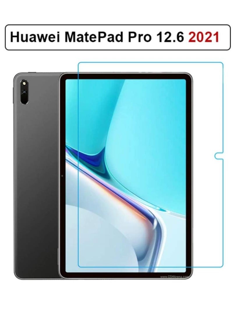 HYX Screen Protector For Huawei MatePad Pro 12.6 (2021), Ultra Slim HD 2.5D Premium Tempered Glass Screen Protector -Transparent  - Image 1