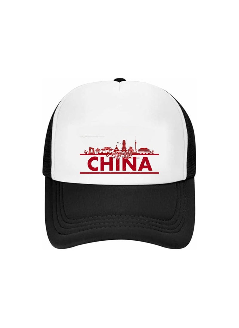 Generic - Chinese New Year Mesh Cap With Plastic Closure For Men And Women–Perfect For Sports,Outdoor Activities And Casual Wear–Great Gift For Sports Fans And Events - Image 1