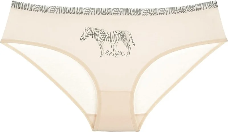 دونيلا Women's 10-Piece Zebra Printed High Waist Panties - 3171ZO