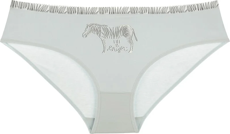 دونيلا Women's 10-Piece Zebra Printed High Waist Panties - 3171ZO