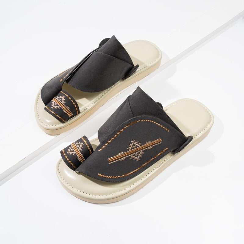 Arabic Sharqi Sandals | Grey | Sandals Traditional footwear