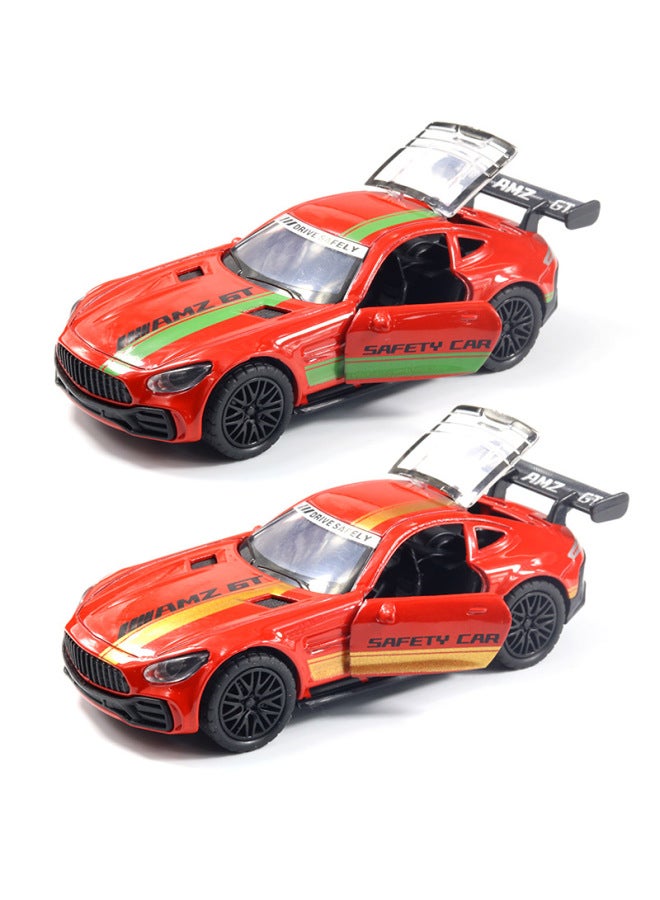 Bulk 1:36 Alloy Sports Car Model Children's Pull Back Car Toy Racing Boy Decoration Gift Wholesale-Color:[Bag] Fu Gt Track Version Brown  - Image 4