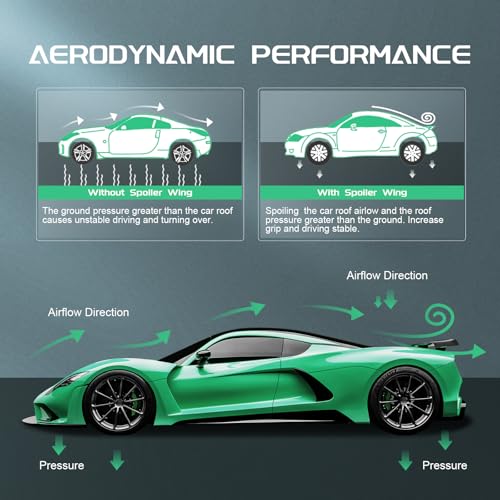 SCITOO ABS Roof Spoiler Fits for 2002-2006 for Honda for CR-V 1PC Matte Black Rear Window Roof Spoiler - Image 5