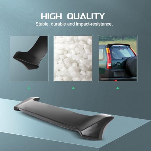 SCITOO ABS Roof Spoiler Fits for 2002-2006 for Honda for CR-V 1PC Matte Black Rear Window Roof Spoiler - Image 3