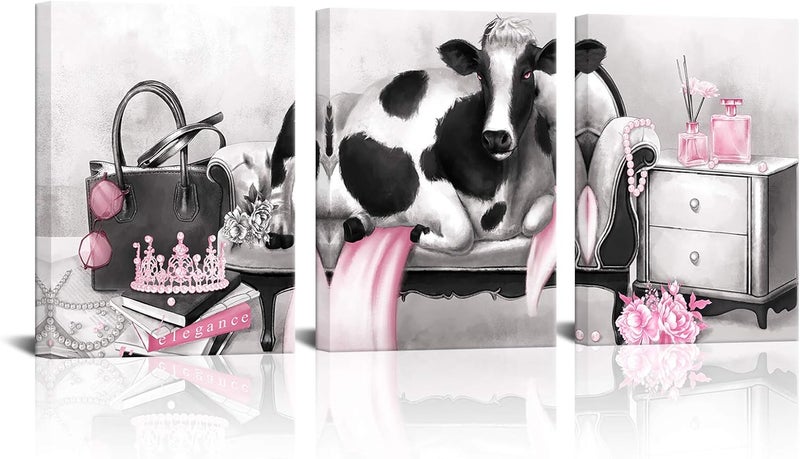 Kalormore Pink Glam Fashion Canvas Art - Image 1