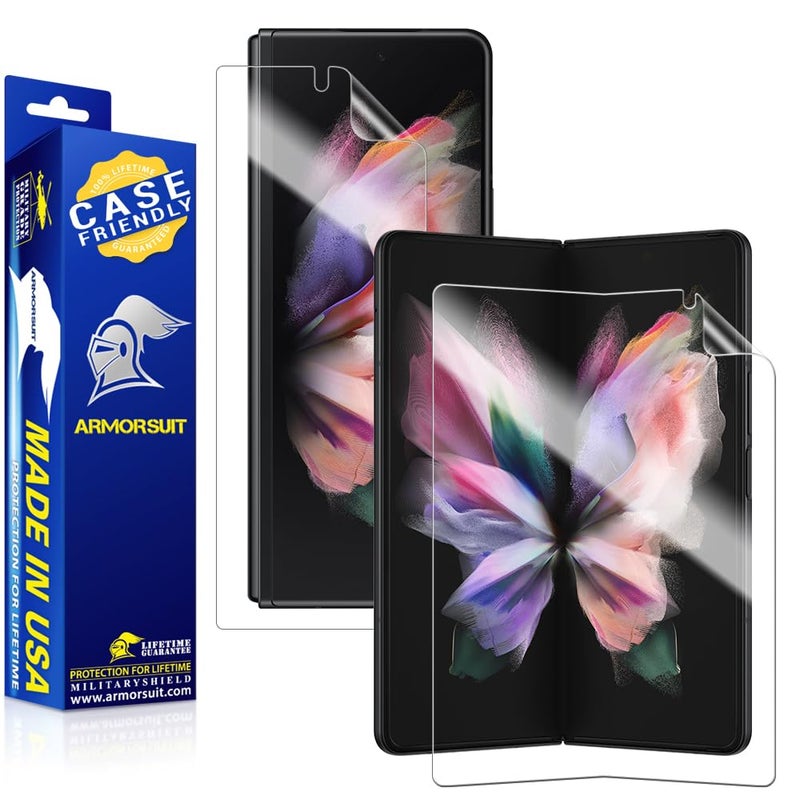 ArmorSuit [2 Pack] ArmorSuit MilitaryShield Screen Protector Designed for Samsung Galaxy Z Fold 3 5G Case Friendly HD Clear Film - Image 1