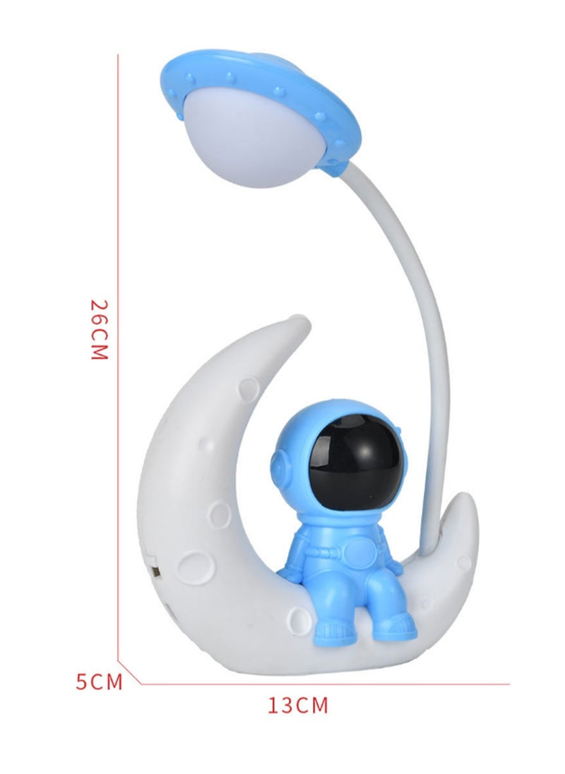 Generic - 1pcs Desk Lamp Astronaut Led Table Lamp Desk Lamp LED Night Light Portable Table Lamp White Design Lamp Plastic Pupil - Image 1