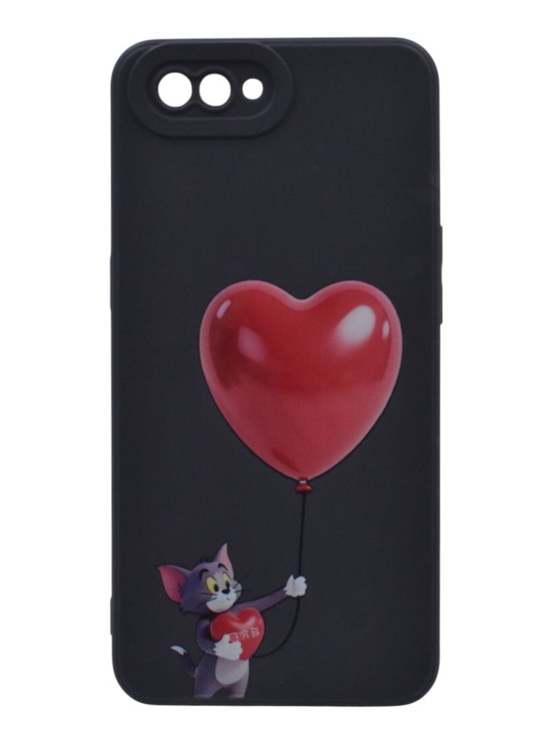 Plastic Back Cover For Oppo A3s - Multicolour - Image 1