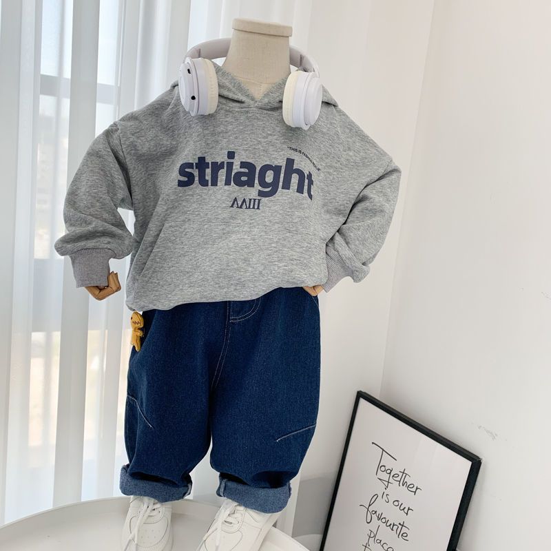 Boys' Loose Jeans Korean Style Dad Pants Baby Trendy Carrot Pants Children'S Clothing - Image 3