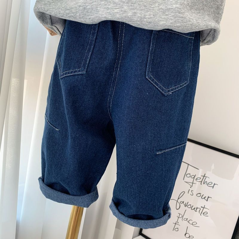 Boys' Loose Jeans Korean Style Dad Pants Baby Trendy Carrot Pants Children'S Clothing - Image 4