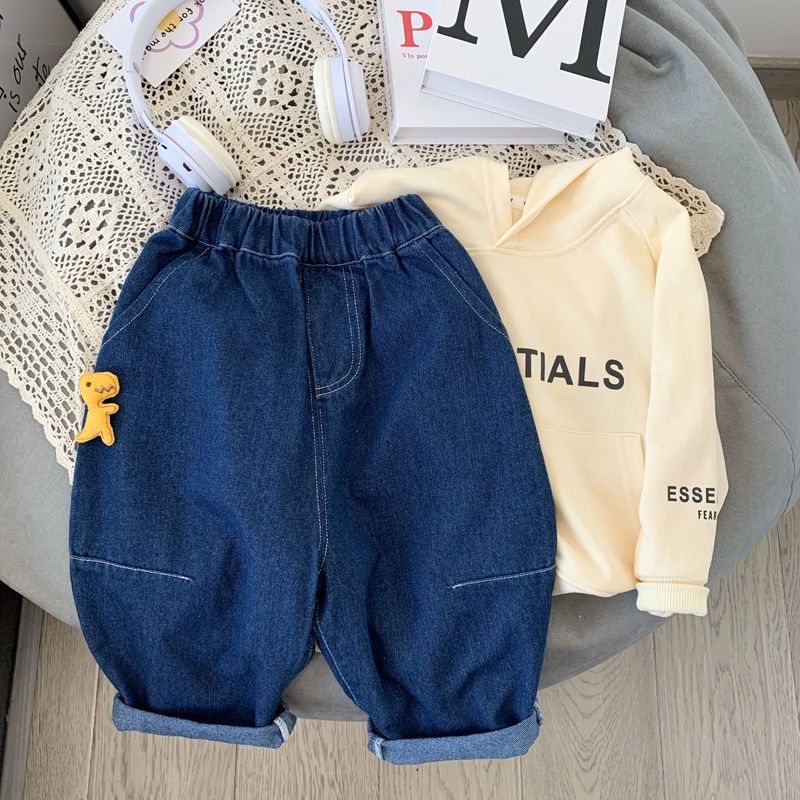 Boys' Loose Jeans Korean Style Dad Pants Baby Trendy Carrot Pants Children'S Clothing - Image 5