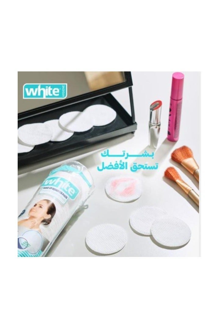 وايت فوط مزيل مكياج قطن 80 قطعه دائريه - Image 3