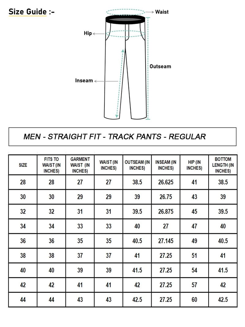 Bewakoof Men's Solid Regular Fit Cotton Blend Mid Rise Track Pant_617408_Beige_M - Image 4