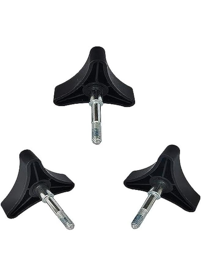 Arabest Knob Replacement Part Universal for Rolling Walker Rollator, Foldable Rollator, Hand propelled Walker, Aluminum 3 Point Knob, General Parts of Rollator Accessories  - Image 1