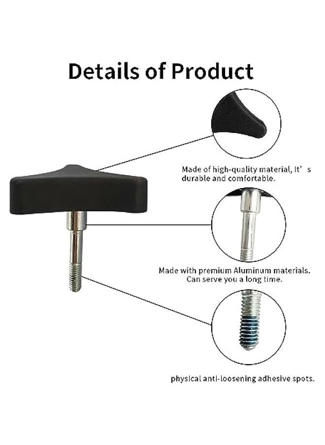 Arabest Knob Replacement Part Universal for Rolling Walker Rollator, Foldable Rollator, Hand propelled Walker, Aluminum 3 Point Knob, General Parts of Rollator Accessories  - Image 2