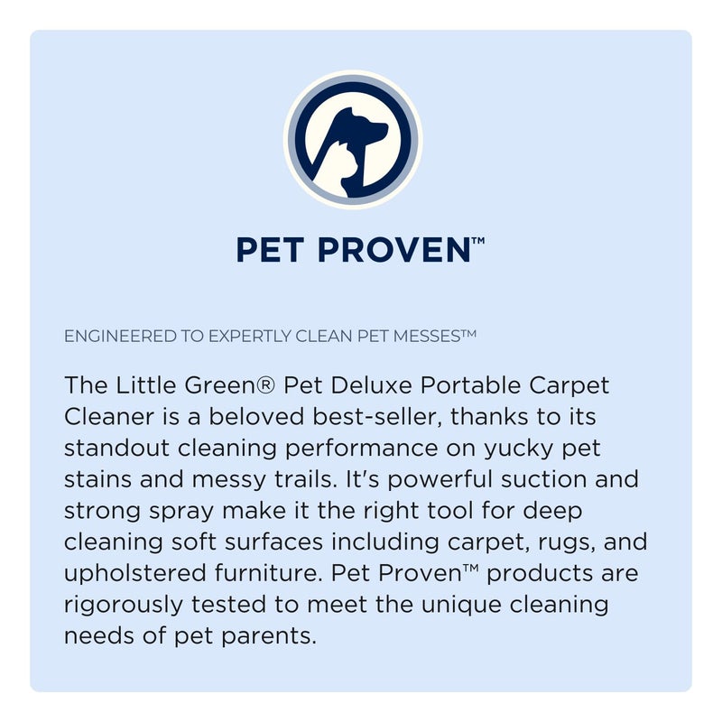 Bissell بيسيل ليتل غرين بيت ديلوكس منظف السجاد المحمول ومفصل السيارة/الآلية، 3353، رمادي/أزرق - Image 2